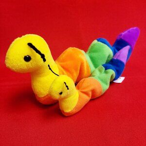 Ty Beanie Babies Inch the Worm 1995 Animal Plush Stuff Toy